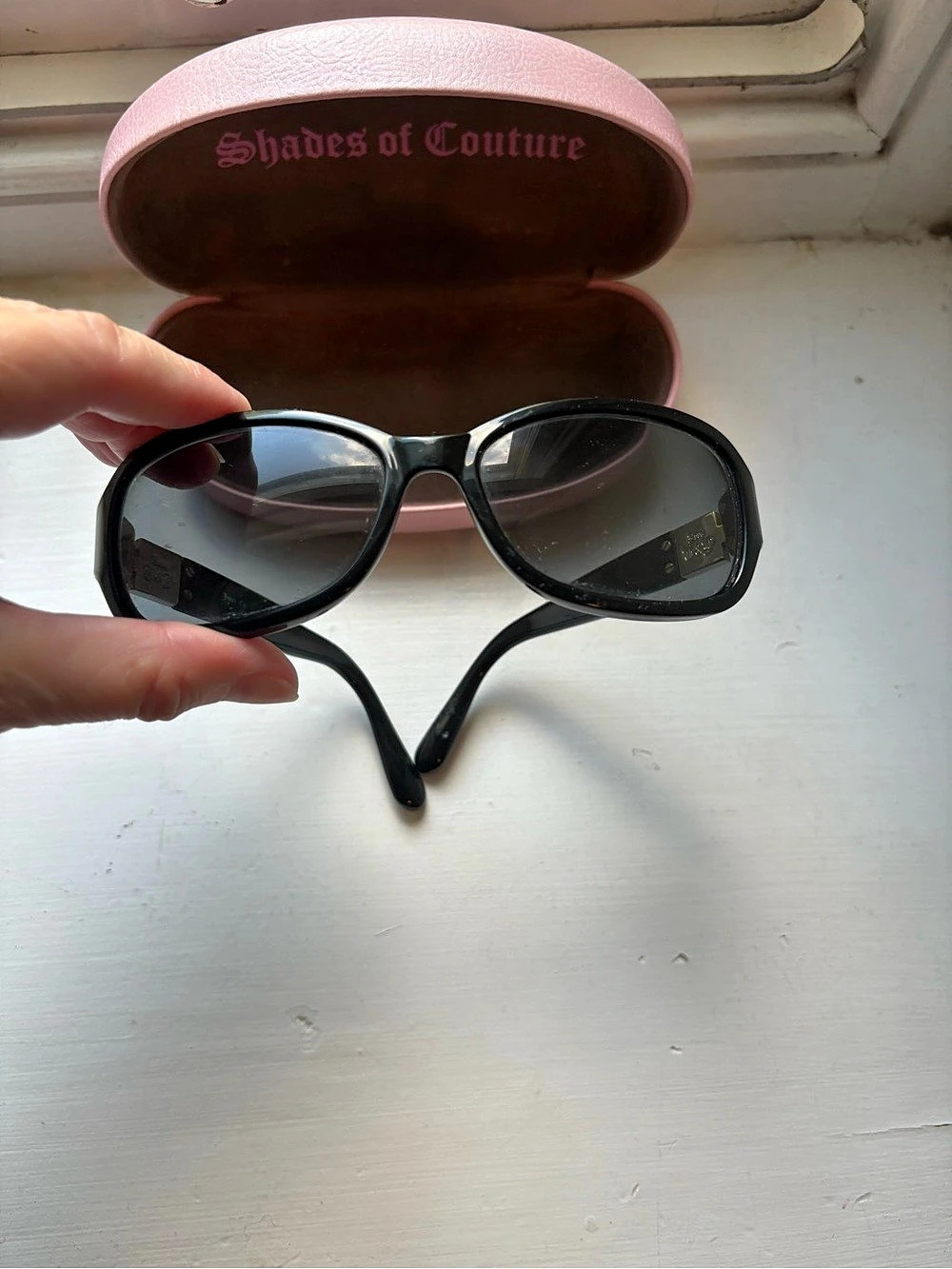 Juicy Couture Black Prescription Sunglasses with Gold-Tone Hardware